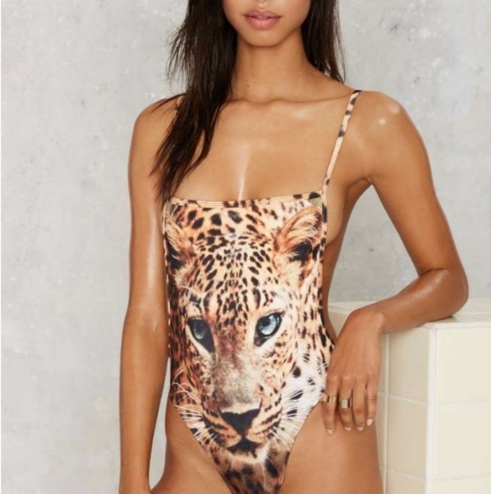 Hot-As-Hell one-piece bathing suit